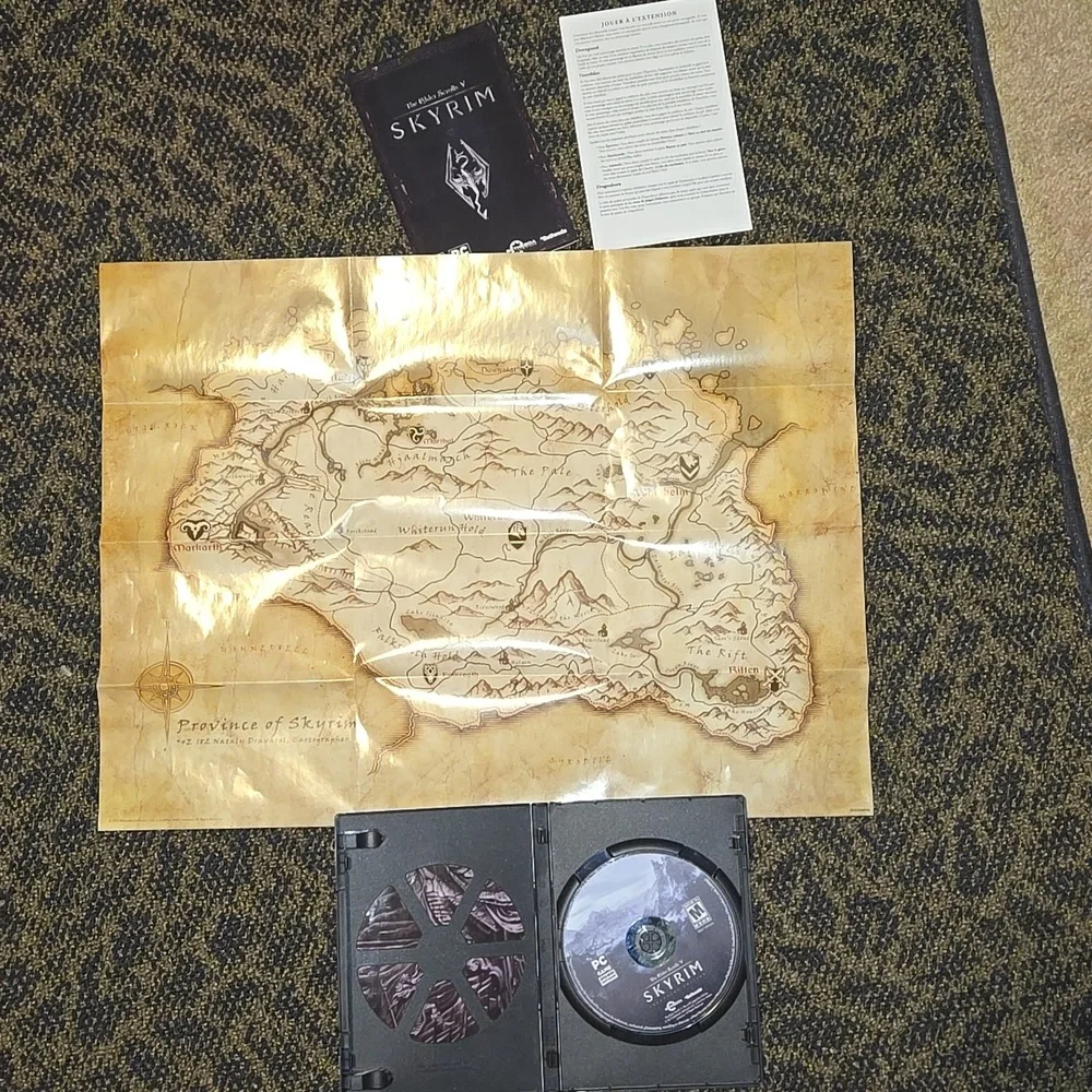 Elder Scrolls V: Skyrim: Legendary Edition Pc Game Map Included